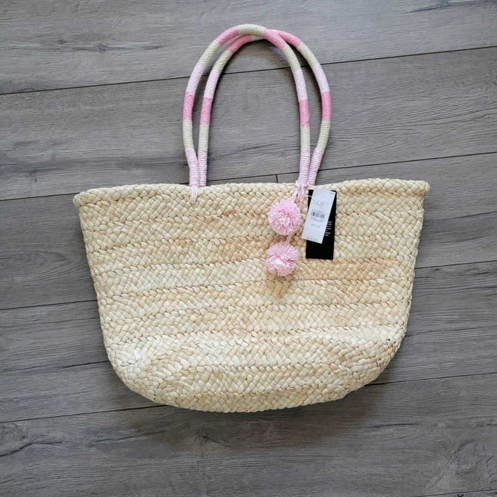 Straw Tote Bag by LOFT